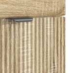 vidaXL Armoire sous évier de salle de bain Chêne Sonoma