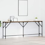 vidaXL Table Console Bois Ancien 200x29x75 cm Bois Ingénierie