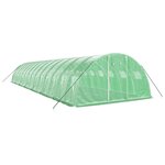 vidaXL Serre avec cadre en acier vert 56 m² 14x4x2 m