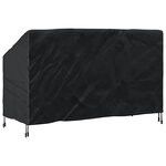vidaXL Housse de banc de jardin Noir 165 x 70 x 65 / 94 cm Tissu 210D