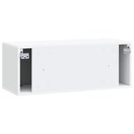 vidaXL Meuble TV mural Blanc 78 5 x 31 x 30 cm Bois d'ingénierie