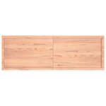 vidaXL Étagère murale marron clair bois chêne massif traité
