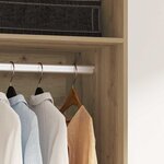 vidaXL Armoire avec étagère chêne artisanal Bois d'ingénierie