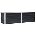 vidaXL Lit surélevé de jardin Anthracite 160x40x45 cm Acier galvanisé