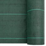 vidaXL Membrane anti-mauvaises herbes vert 1x50 m PP