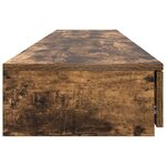 Tiroirs de lit vidaXL Chêne fumé 200x36 5x16 5 cm Bois technique
