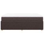 vidaXL Sommier à lattes de lit avec matelas Marron foncé 160x200 cm