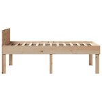 vidaXL Cadre de lit sans matelas 75x190 cm bois de pin massif