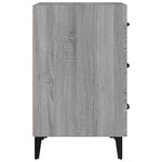 vidaXL Table de chevet sonoma gris 40x40x66 cm bois d'ingénierie
