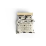 Parure de lit - housse de couette 220 x 240 + 2 taies d'oreiller 60 x 60 65 coton- Beige