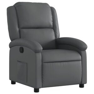 vidaXL Fauteuil inclinable gris similicuir