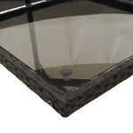 vidaXL Ensemble à manger de jardin 9Pièces coussins noir résine tressée