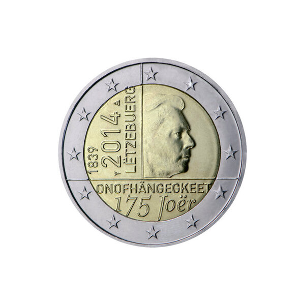 2 euros commémorative Luxembourg 2014 - Indépendance.