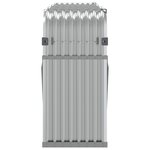 vidaXL Porte-bûches argenté 234x45x100 cm acier galvanisé