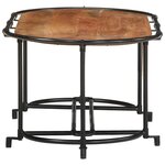 vidaXL Table basse 110x55x40 cm bois massif d'acacia