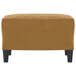 vidaXL Repose-pied Marron 60x50x41 cm Velours