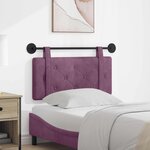 vidaXL Tête de lit suspendue Pourpre Velours