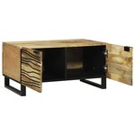 vidaXL Table Basse - 80 x 50 x 40 cm  en Bois de Mangue Massif