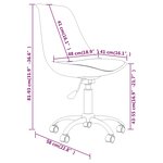 vidaXL Chaises pivotantes à manger lot de 2 Rouge bordeaux Tissu