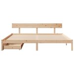 vidaXL Cadre de lit sans matelas 180x200 cm bois massif de pin
