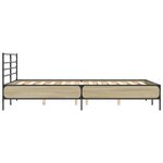 vidaXL Cadre de lit sans matelas chêne sonoma 140x200 cm