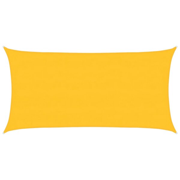 vidaXL Voile d'ombrage 160 g/m² rectangulaire jaune 4x7 m PEHD