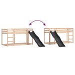 vidaXL Lit superposé avec toboggan et échelle sans matelas 80x200 cm