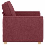 vidaXL Canapé Fauteuil Rouge Vin 60 cm Tissu