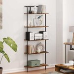 vidaXL Étagère Chêne fumé 60 x 24 x 168 cm Bois d'ingénierie