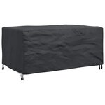 vidaXL Housse pour mobilier d'extérieur Noir 172 x 113 x 73 cm 210D