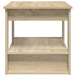 vidaXL Table basse Chêne Sonoma 72 x 50 x 50 cm Bois d'ingénierie