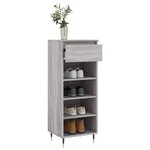 vidaXL Armoire à chaussures Sonoma gris 40x36x105 cm Bois d'ingénierie