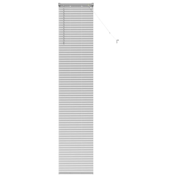 vidaXL Store de Fenêtre avec des rideaux Autre Argenté 80 x 130 cm Aluminium