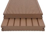 vidaXL Planche de terrasse 6 pc Marron Clair WPC