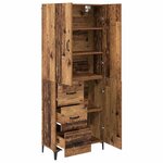 vidaXL Haut Armoire Bois Ancien 69 5 x 34 x 180 cm Bois d'ingénierie