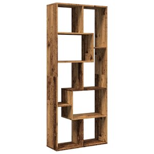 vidaXL Étagère séparatrice de pièce vieux bois 67x25x161 5 cm