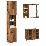 vidaXL Ensemble de meubles salle de bain 3 Pièces bois d'ingénierie