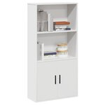 vidaXL Bibliothèque blanc 60x24x120 cm bois d'ingénierie
