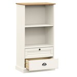 vidaXL Bibliothèque VIGO blanc 60x35x114 5 cm bois massif de pin