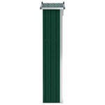 vidaXL Abri de jardin Vert 116x45x175 cm Acier galvanisé