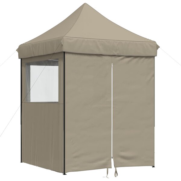 vidaXL Tente de fête 200 x 200 x 306 cm Taupe Tissu Oxford