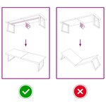 vidaXL Étagère murale marron foncé bois chêne massif traité