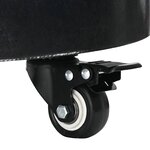 vidaXL Base de parasol roulant pour poteaux de Ø38/48 mm - Granit noir  30 kg.