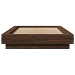 vidaXL Cadre de lit avec lumières LED sans matelas 75x190 cm