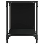 vidaXL Meuble TV noir 153x37x50 cm bois d'ingénierie