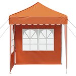 vidaXL Tente de fête pop-up 195 x 195 x 245 cm Orange Tissu Oxford