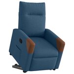vidaXL Fauteuil inclinable Bleu Tissu