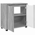 vidaXL Armoire de lavabo de salle de bain Gris Sonoma 60 x 30 x 60 cm