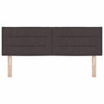 vidaXL Tête de lit LED Montage mural Marron foncé 160 cm tissu