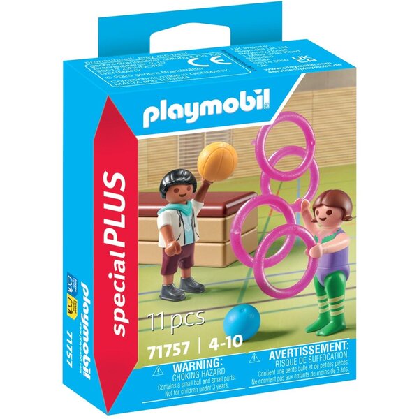 PLAYMOBIL 71757 - Duo d'enfants avec matériel de gymnastique
